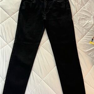 Elegant Black Straight Leg Women's Jeans